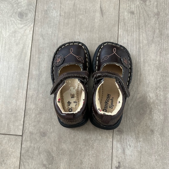 VTG OshKosh B’Gosh Genuine Mary Janes Floral Baby Girl 4M - Picture 9 of 16